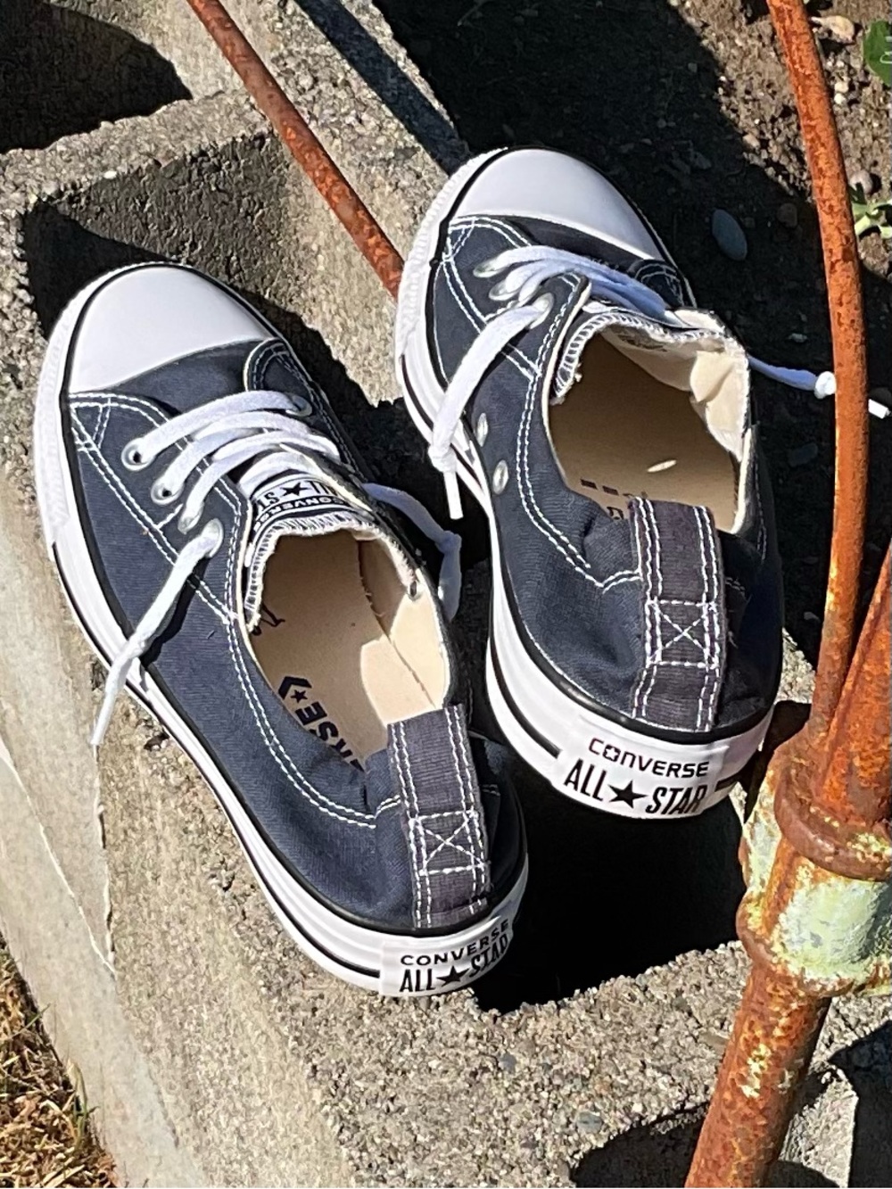 Converse Chuck Taylor Shoreline Slip On Sneakers Gray Women’s Size 8 Canvas - Picture 3 of 5